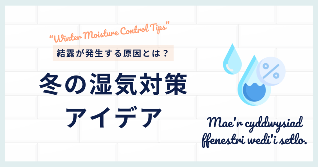 窓の結露対策はこれで決まり！冬の湿気対策アイデア_原因01
