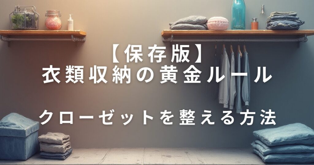 クローゼットが片付く！衣類収納の黄金ルール_方法01