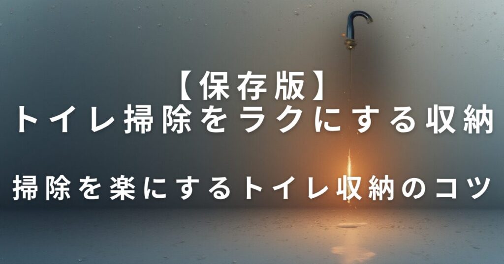 トイレ掃除をラクにする収納と清潔維持のコツ_収納01