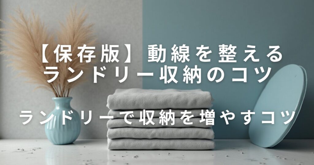 洗濯が楽になる！動線を整えるランドリー収納のコツ_コツ01