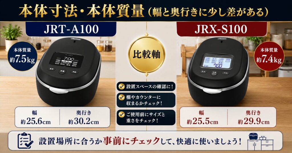 JRT-A100とJRX-S100の違いを比較！どちらがおすすめ？タイガー炊飯器について解説_本体01