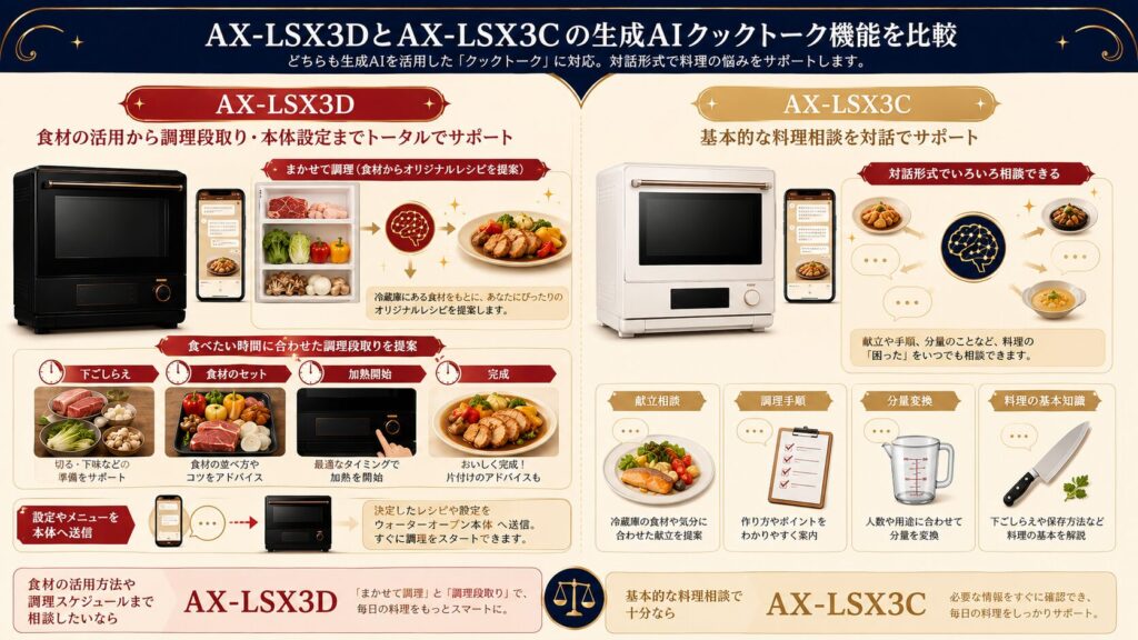 AX-LSX3DとAX-LSX3Cの違いを比較！どちらがおすすめ？シャープヘルシオについて解説_クック02