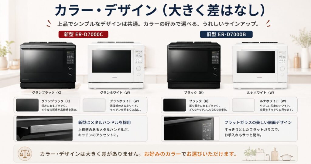 ER-D7000CとER-D7000Bの違いを比較！どちらがおすすめ？東芝石窯ドームについて解説_カラー01