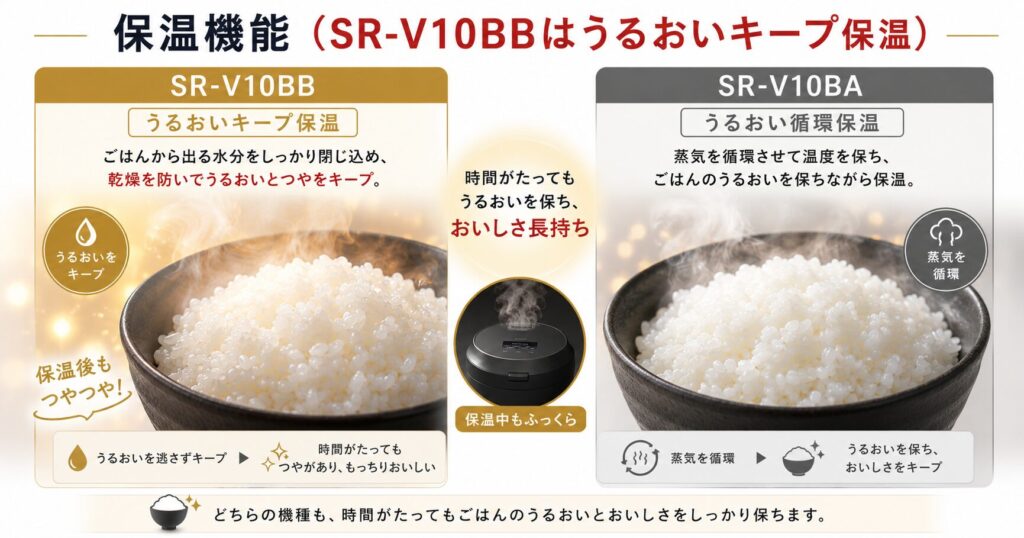 SR-V10BBとSR-V10BAの違いを比較！どちらがおすすめ？パナソニック炊飯器について解説_機能01