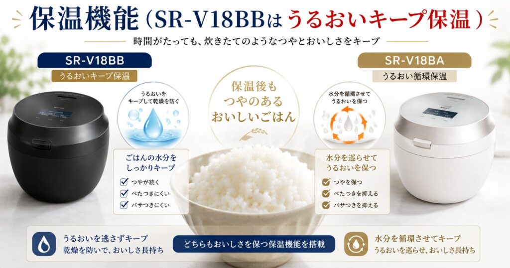 SR-V18BBとSR-V18BAの違いを比較！どちらがおすすめ？パナソニック炊飯器について解説_機能01