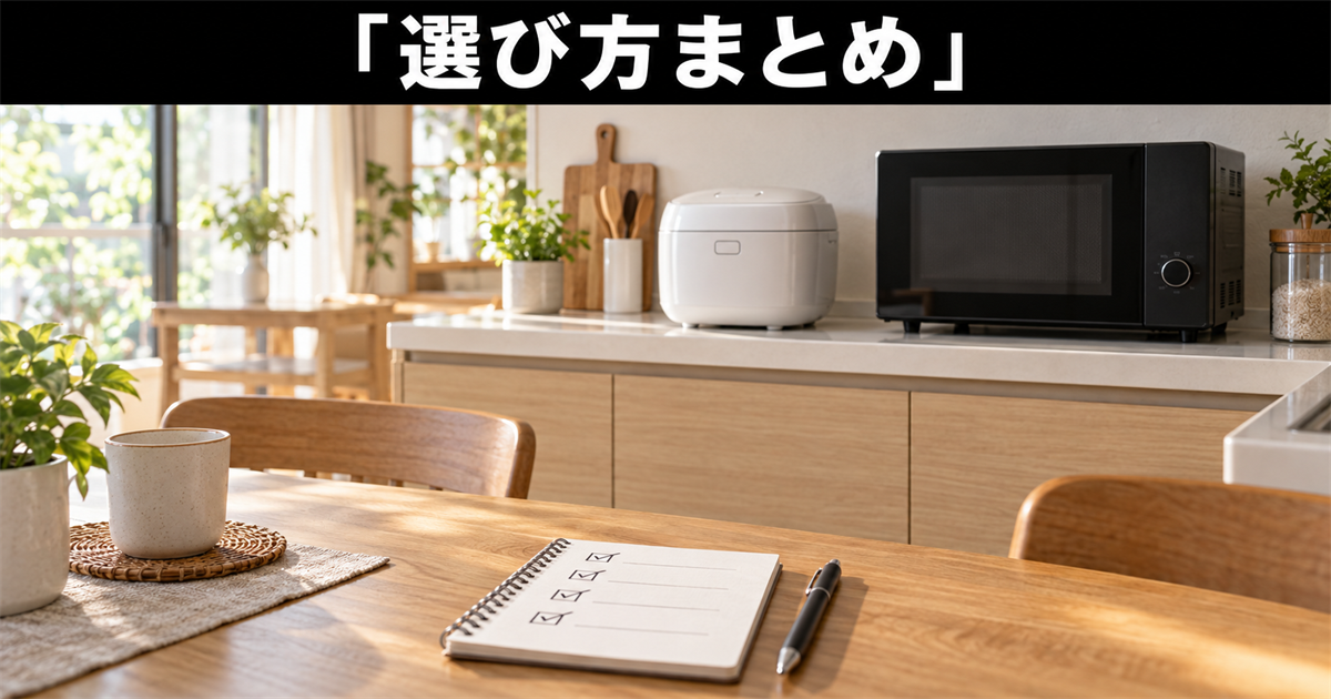 オーブンレンジの選び方まとめ