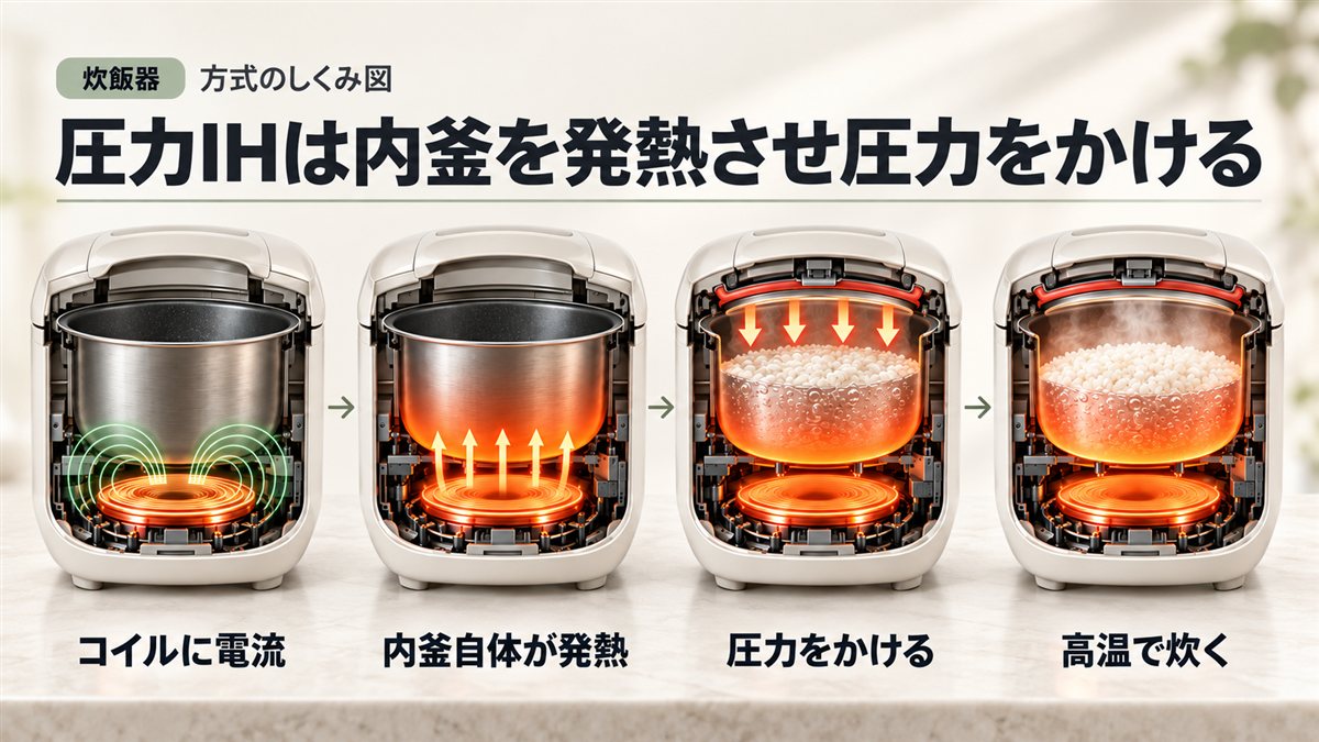 圧力IHの仕組み図